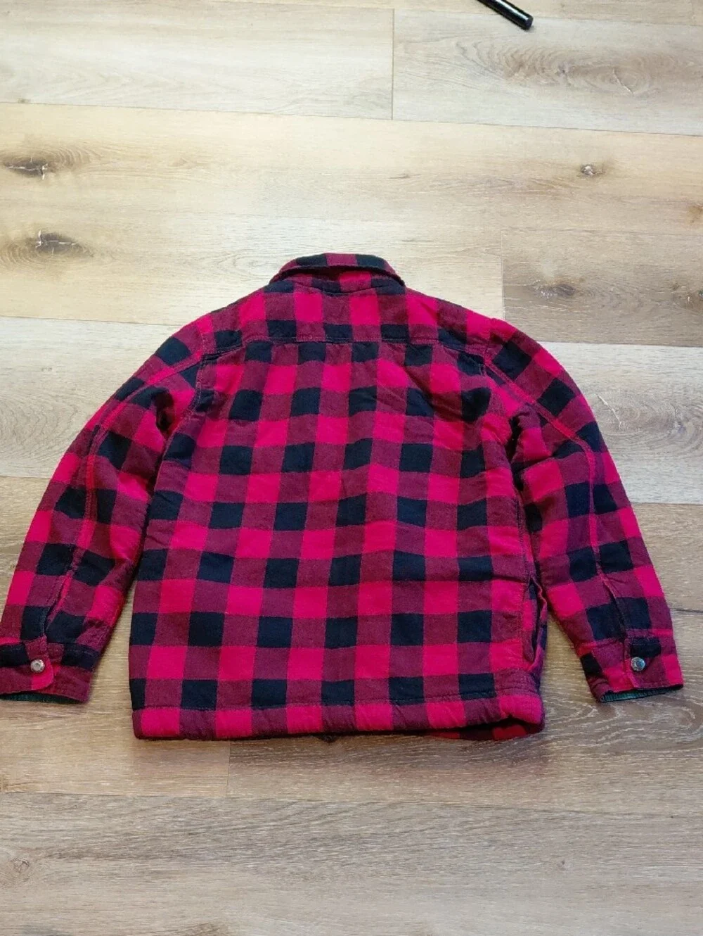 Tommy Bahama Red and Black Buffalo Plaid Kids Jacket Sz XL (14)